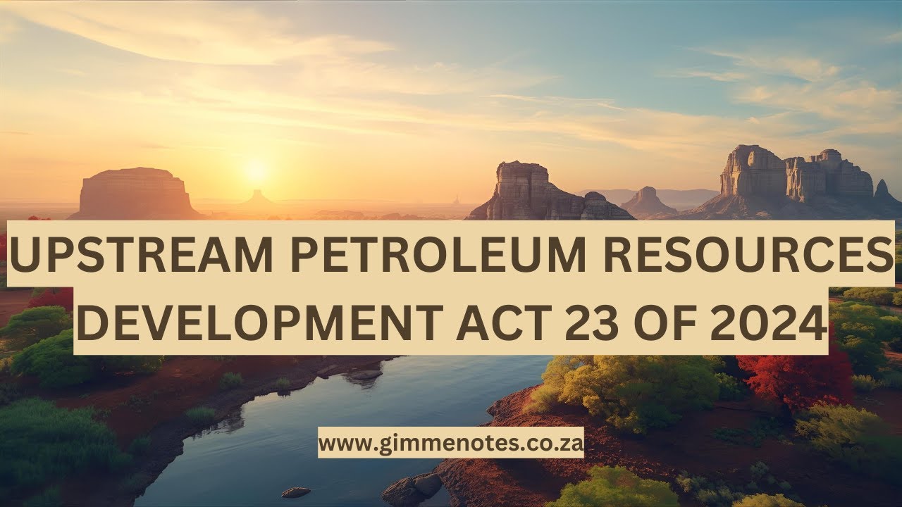 Upstream Petroleum Resources Development Act 2024: South Africaβs New Oil and Gas Law cover art