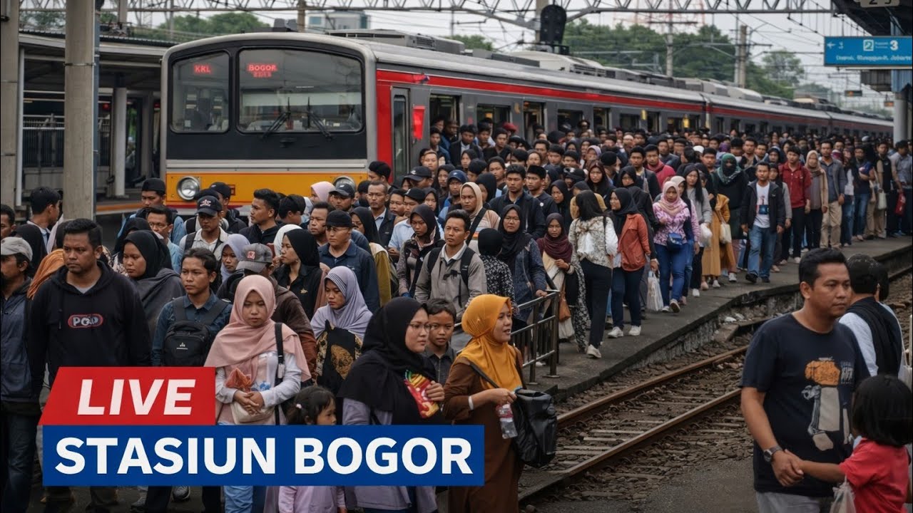 PENUH BANGET STASIUN BOGOR