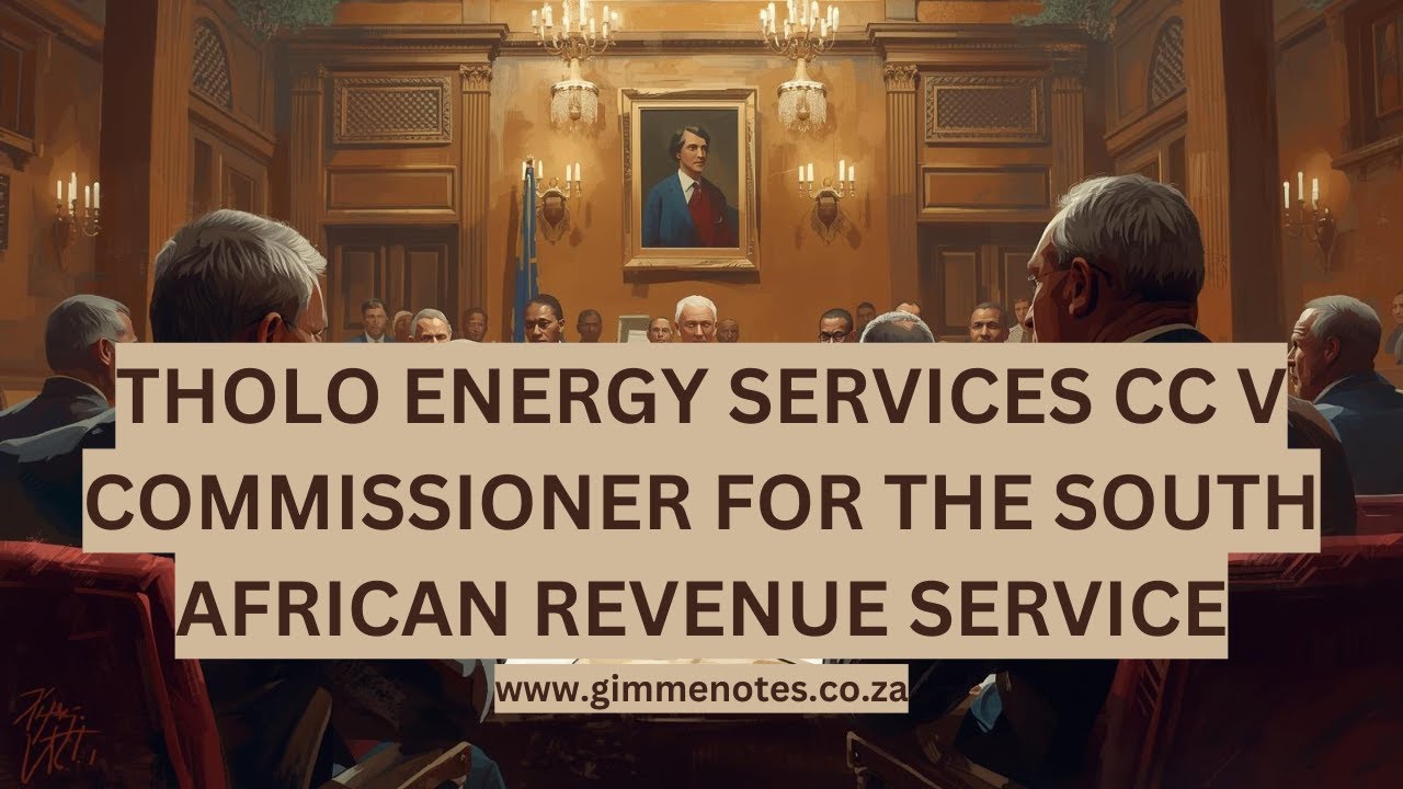 Tholo Energy Services CC v Commissioner for the South African Revenue Service (CCT 252/24) [2026] cover art