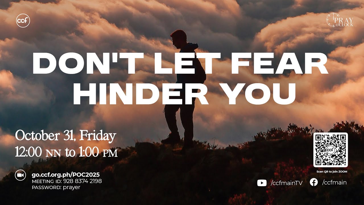 Don't Let Fear Hinder You | Pray o'Clock (October 31, 2025) cover art