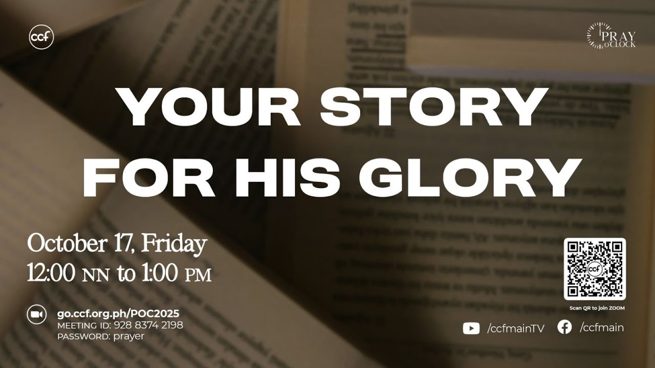 Your Story for His Glory | Pray o'Clock (October 17, 2025) cover art