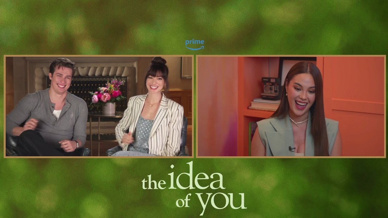 #TheIdeaOfYou Interview with Anne Hathaway, Nick Galitzine | Catriona Gray cover art