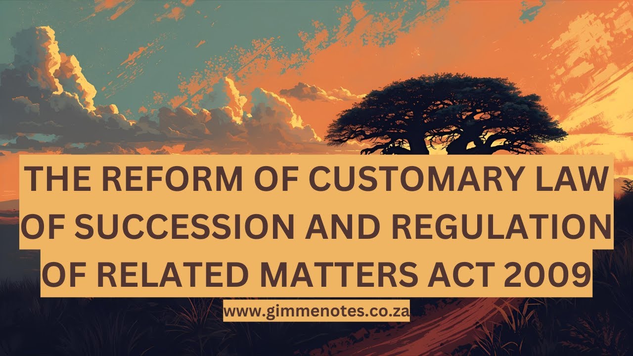 Reform of Customary Law of Succession Act 2009: Protecting Widows and Children in South Africa cover art