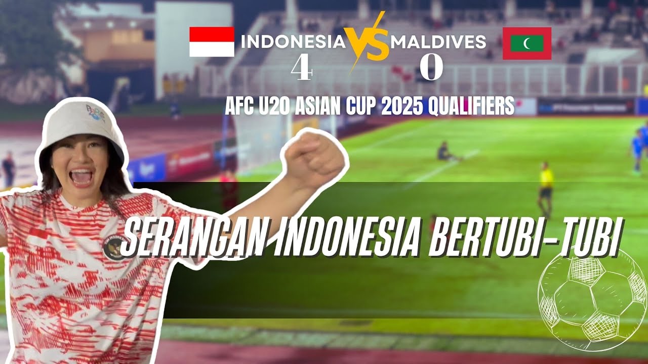 AKHIRNYA!! SETELAH PENYERANGAN BERTUBI-TUBI INDONESIA HAJAR MALDIVES (4-0) cover art