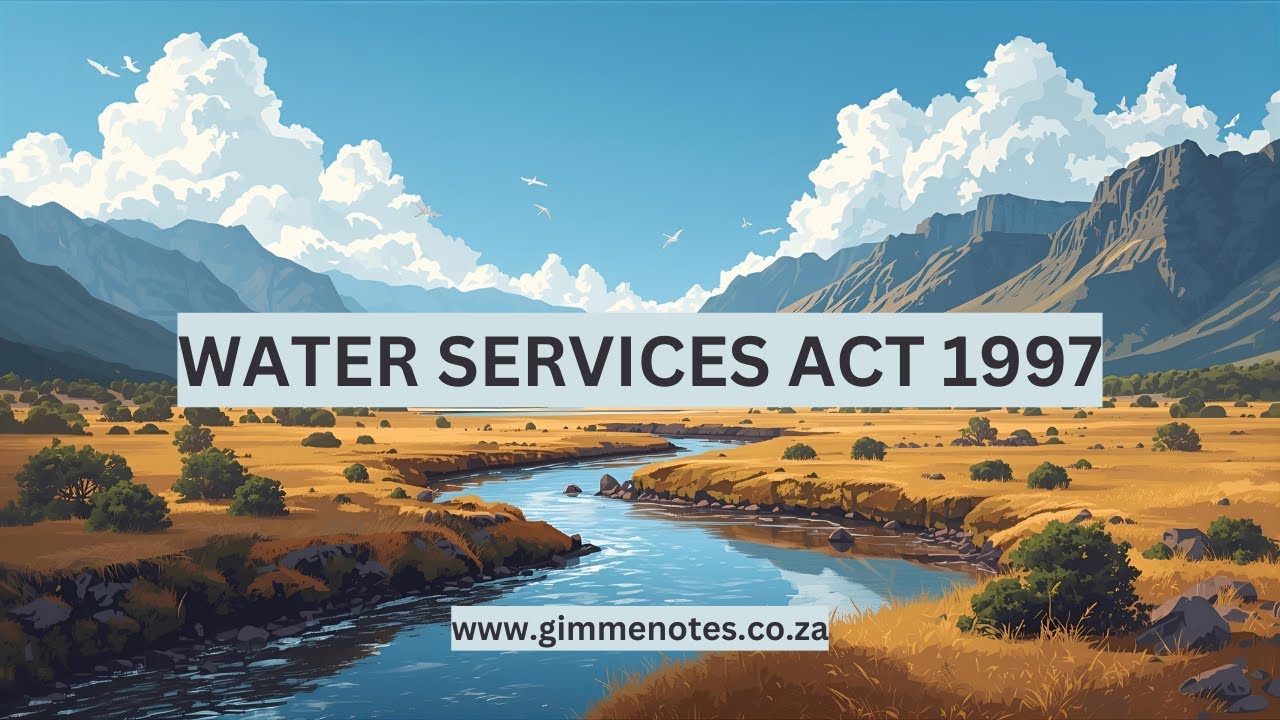 Water Services Act 1997: Ensuring Access to Clean Water and Sanitation in South Africa cover art
