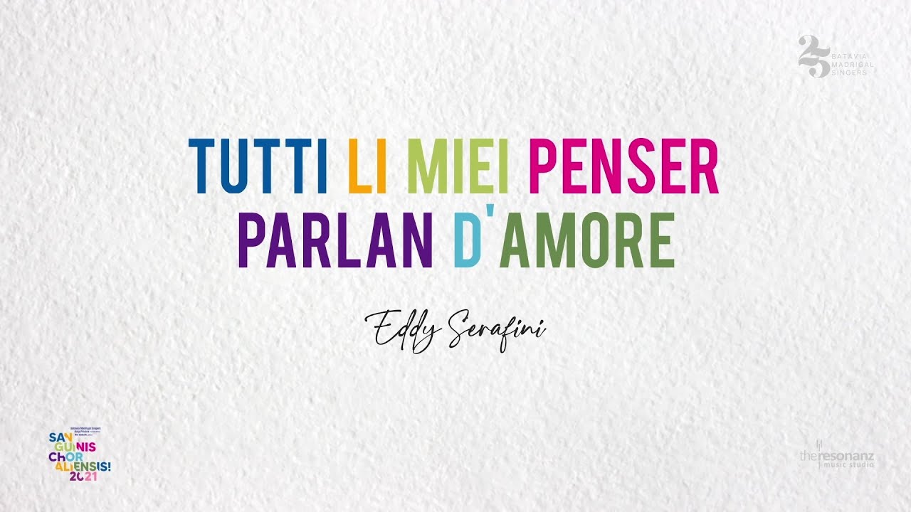 TUTTI LI MIEI PENSER PARLAN D’AMORE - Eddy Serafini