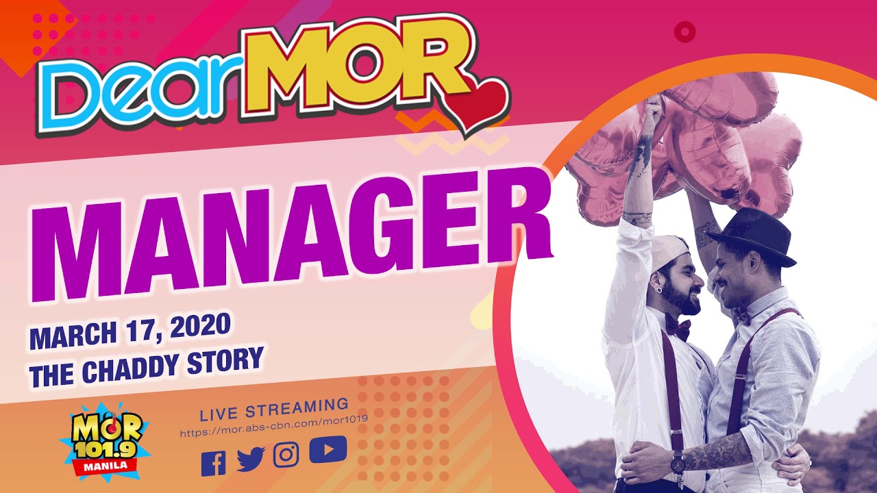 Dear MOR: "Manager" The Chaddy Story 03-17-20 cover art