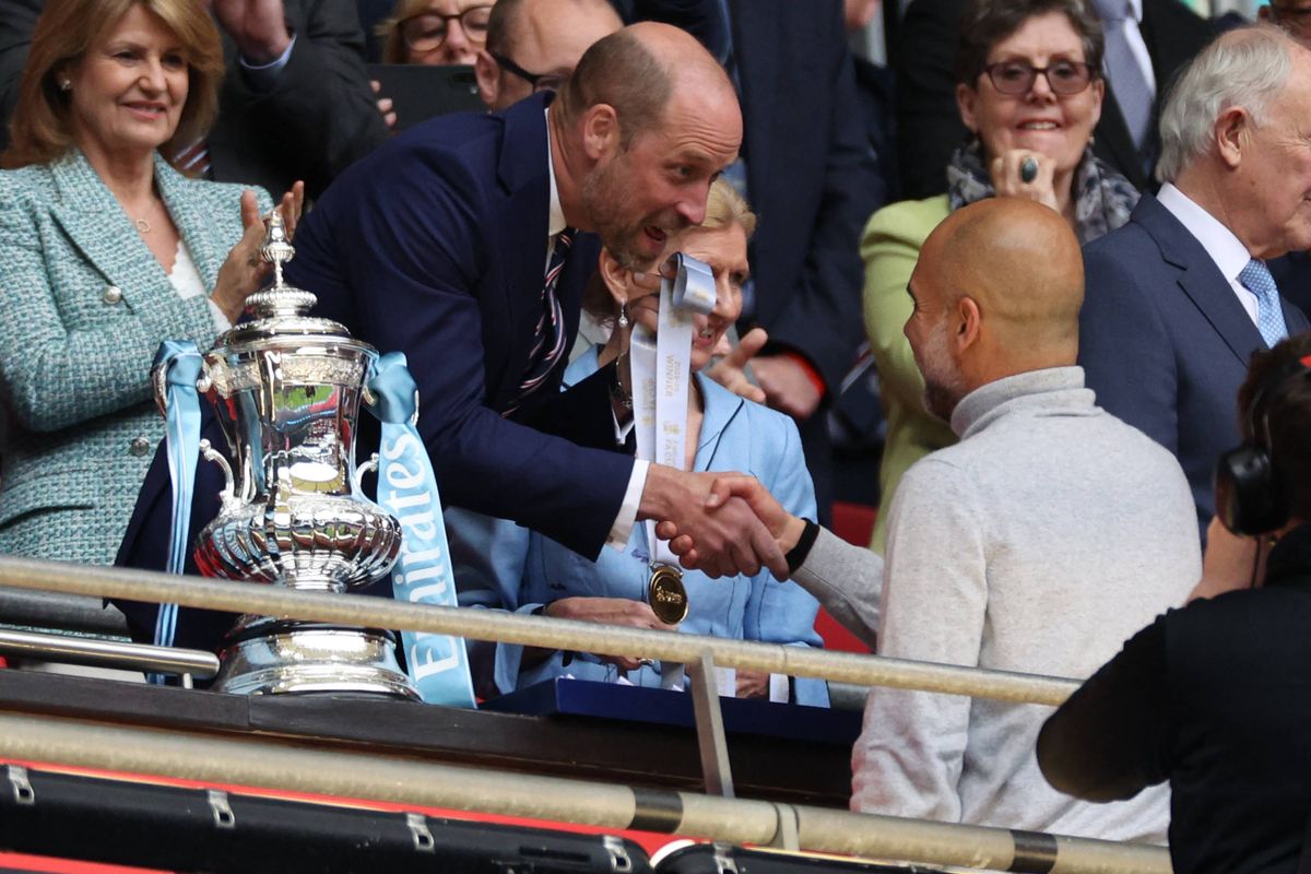 What Prince William said to Pep Guardiola after FA Cup final with future up in the air