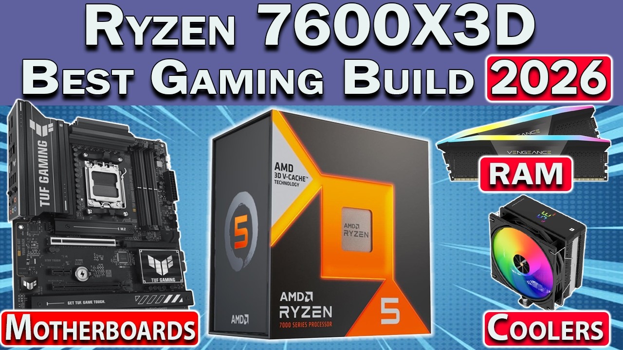X3D Is Cheap! 🚨 Best Ryzen 7600X3D Gaming PC Build | RAM, GPU, Motherboard & More! cover art
