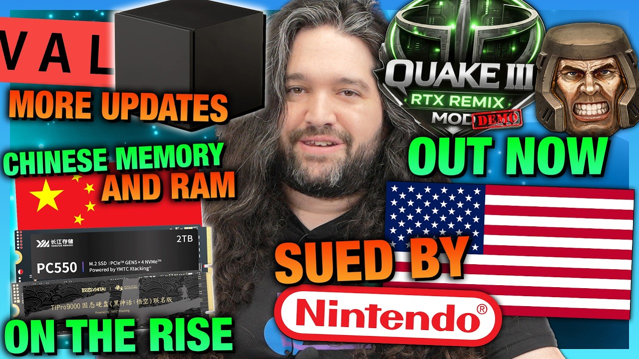 HW News - Steam Machine Timing, Nintendo Sues US, CXMT RAM & YMTC SSDs on the Rise cover art
