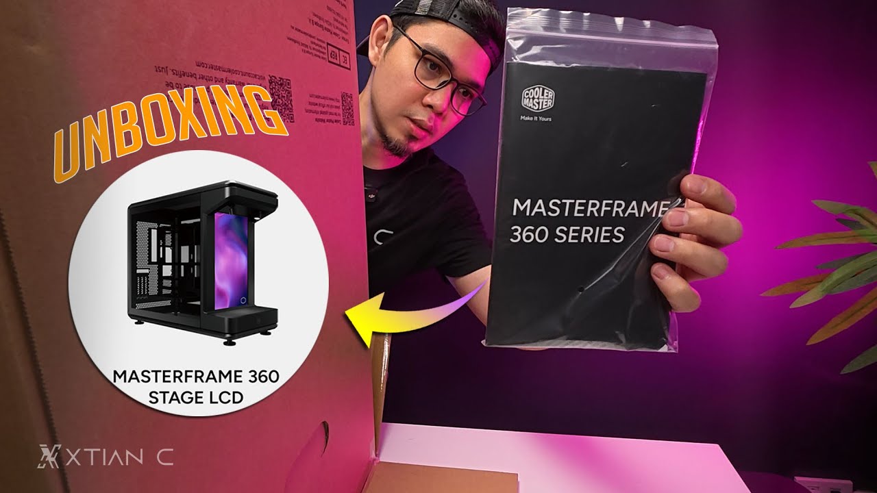 Cooler Master MasterFrame 360 Stage LCD PC Case Unboxing [Ph] cover art