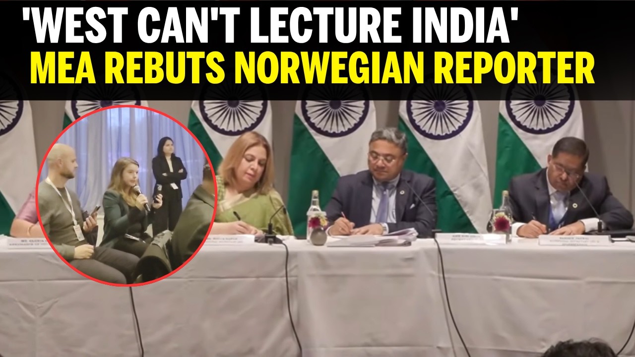 WATCH: 'WHY SHOULD WE TRUST INDIA?' MEA Secretary Schools Norwegian Reporter Straight 17 Min cover art