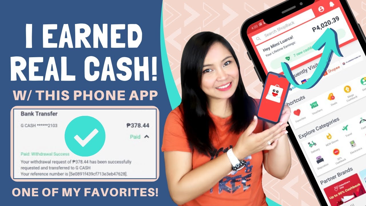 Earn Real Cash on this Phone App! Direct to Bank Account! Shopback Review 2020 cover art