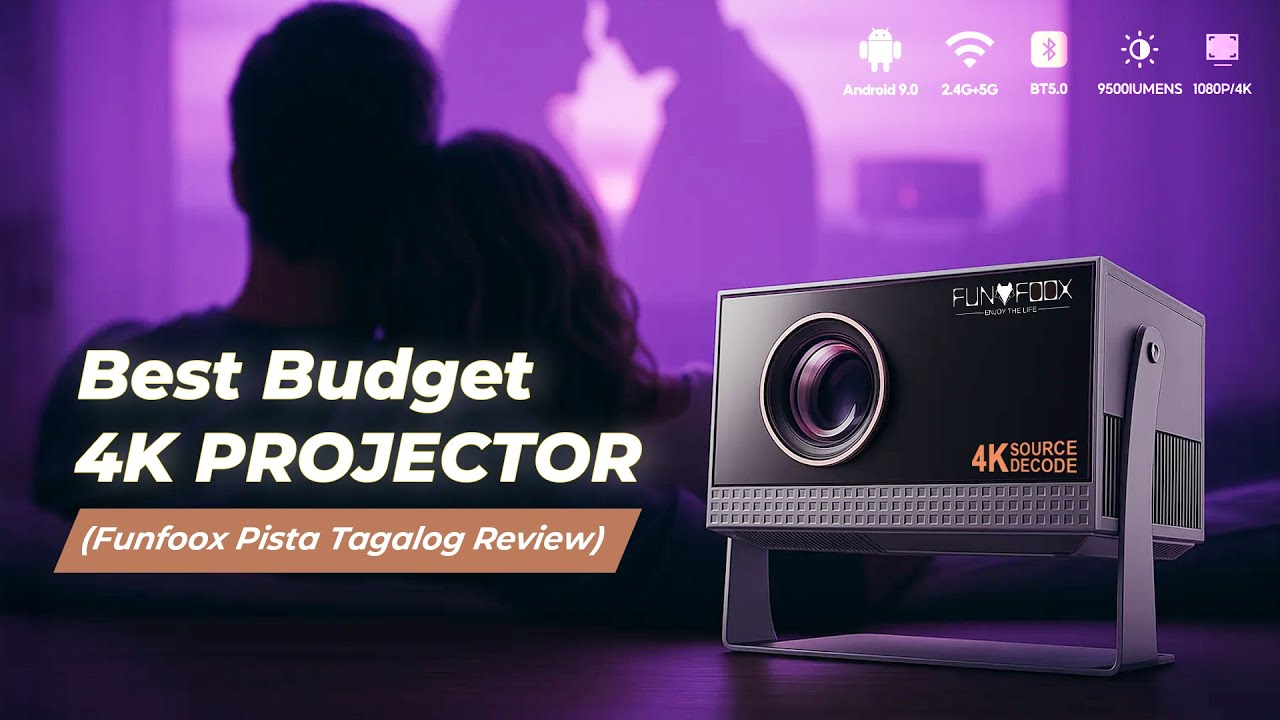 Best Projector for Home in 2025 - Smart 4K Budget Premium Pick on a budget – Funfoox Pista Projector cover art
