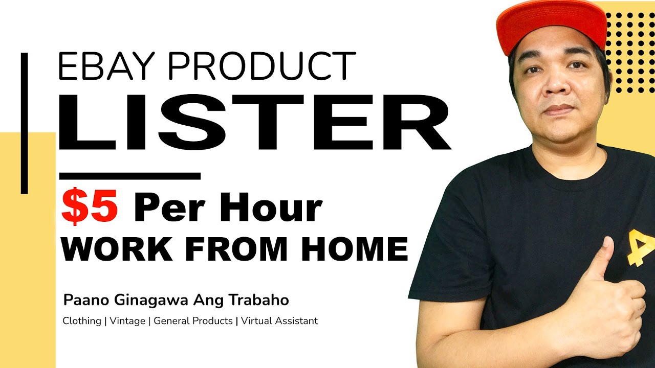 eBay Product Lister Online Jobs Work From Home eCommerce Tutorial For Beginners cover art