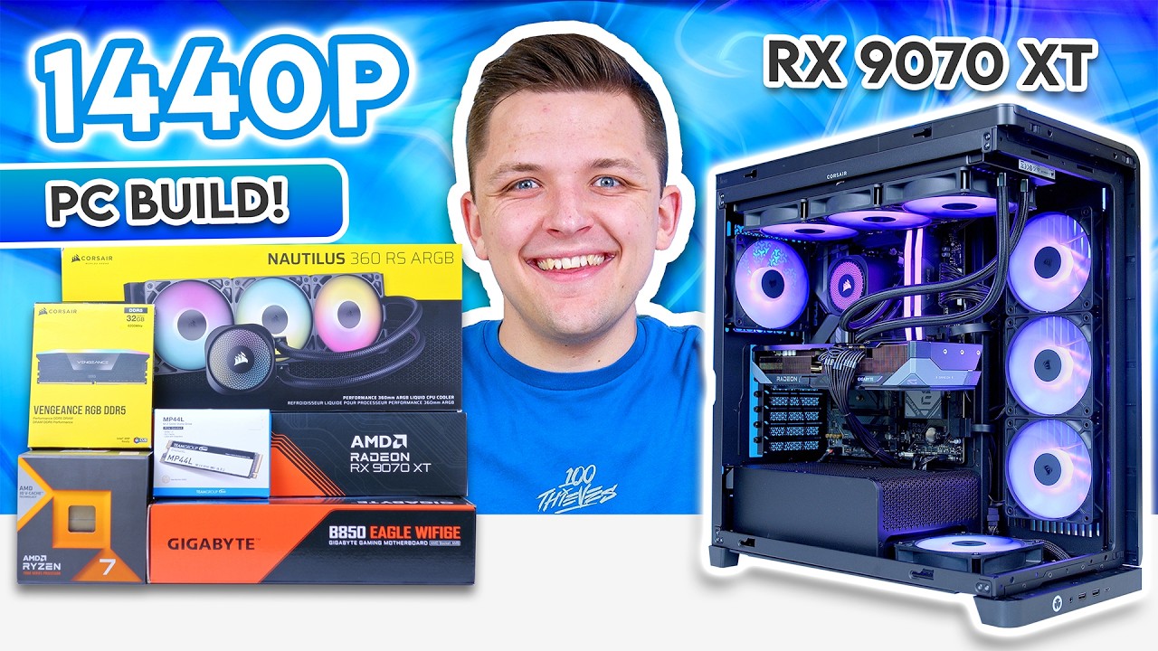 Best 1440p Gaming PC Build Right Now! 🙌 [ft. RX 9070 XT & 7800X3D] cover art