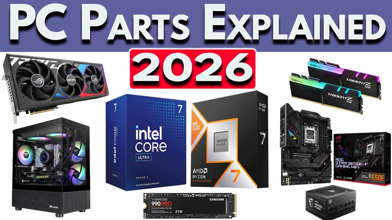 Best PC Build 2026: PC Parts Explained | How to Build A PC 2026 cover art