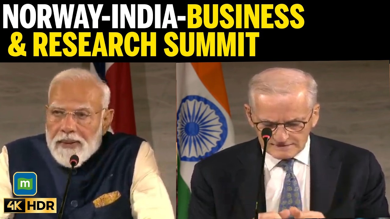 PM Modi, Norwegian Prime Minister jointly address India-Norway Business and Research Summit cover art