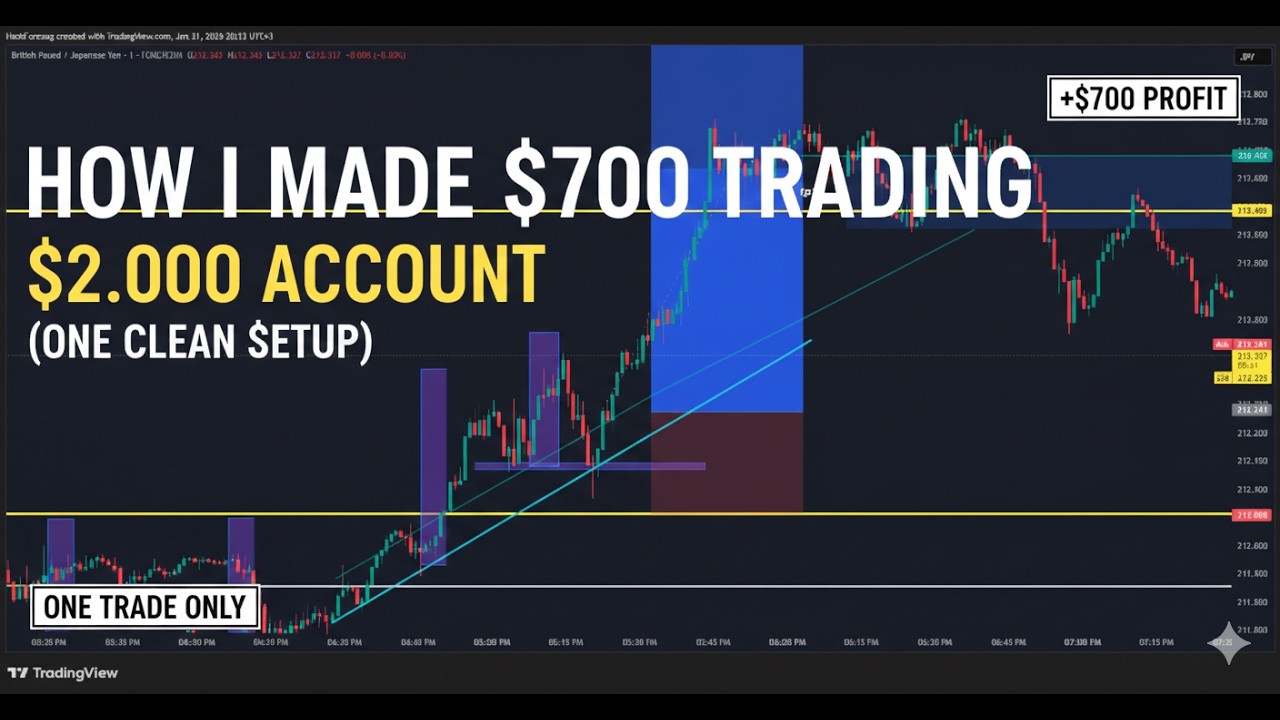 How I Made $700 Trading A $2000 Account one clean (One Clean Setup) cover art