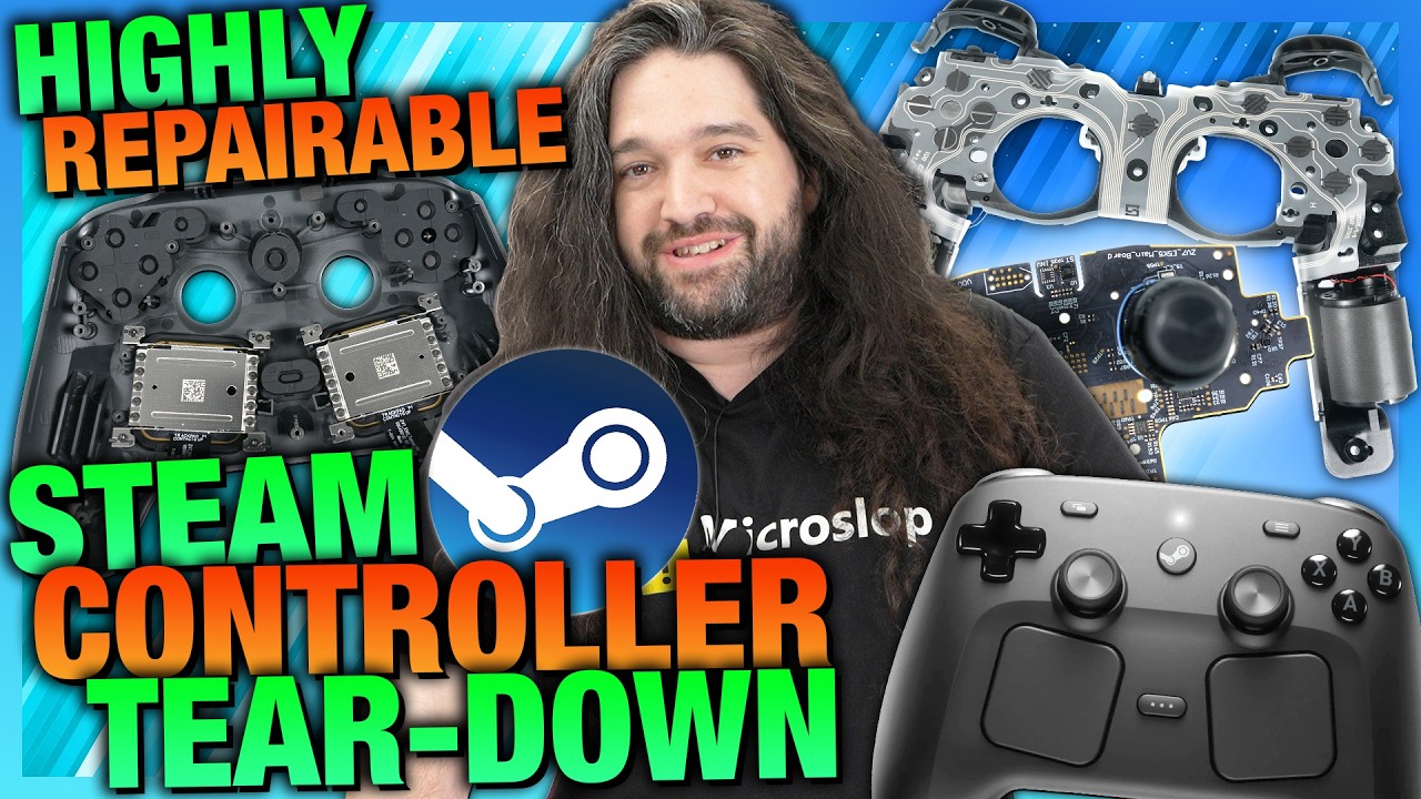 Impressive Repairability: Valve Steam Controller Tear-Down & Disassembly cover art