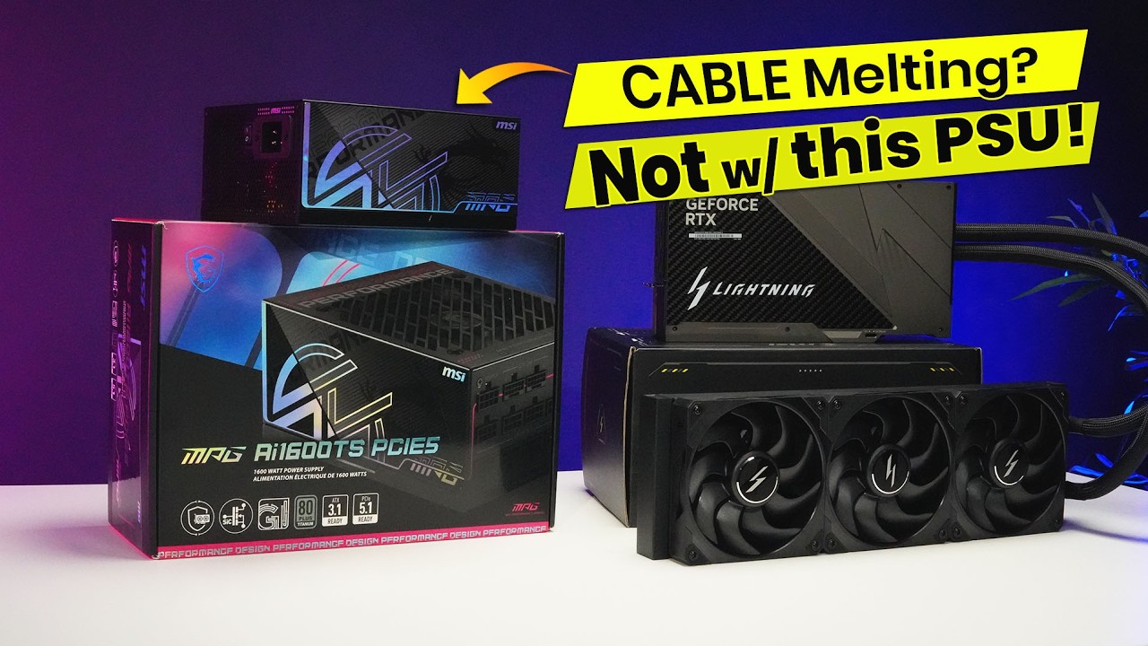 MPG Ai1600TS PCIE5 Power Supply Tested feat. MSI RTX 5090 32G Lightning Z [Ph] cover art