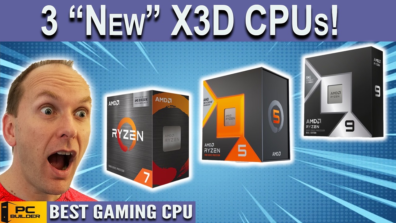 3 New X3D CPUs Just Dropped! 🛑 RAM Prices Fall! 🛑 Best CPU April 2026 cover art