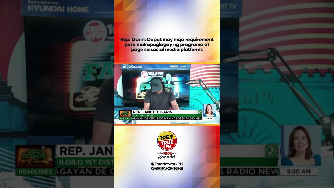 Rep. Garin: Dapat may mga requirement para makapaglagay ng programa at page sa social media platform cover art