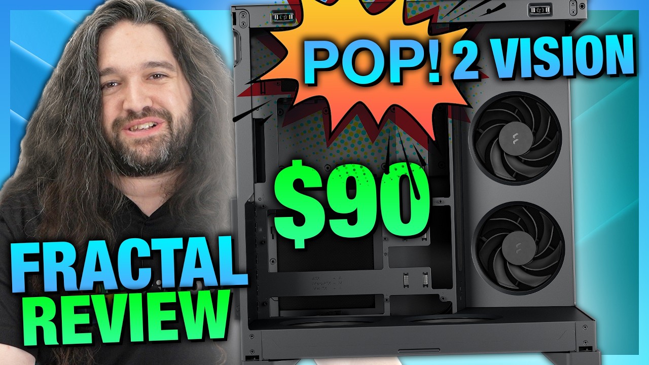 $90 Fractal Pop 2 Vision Case Review & Benchmarks: Cable Management, Thermals, Build Quality cover art