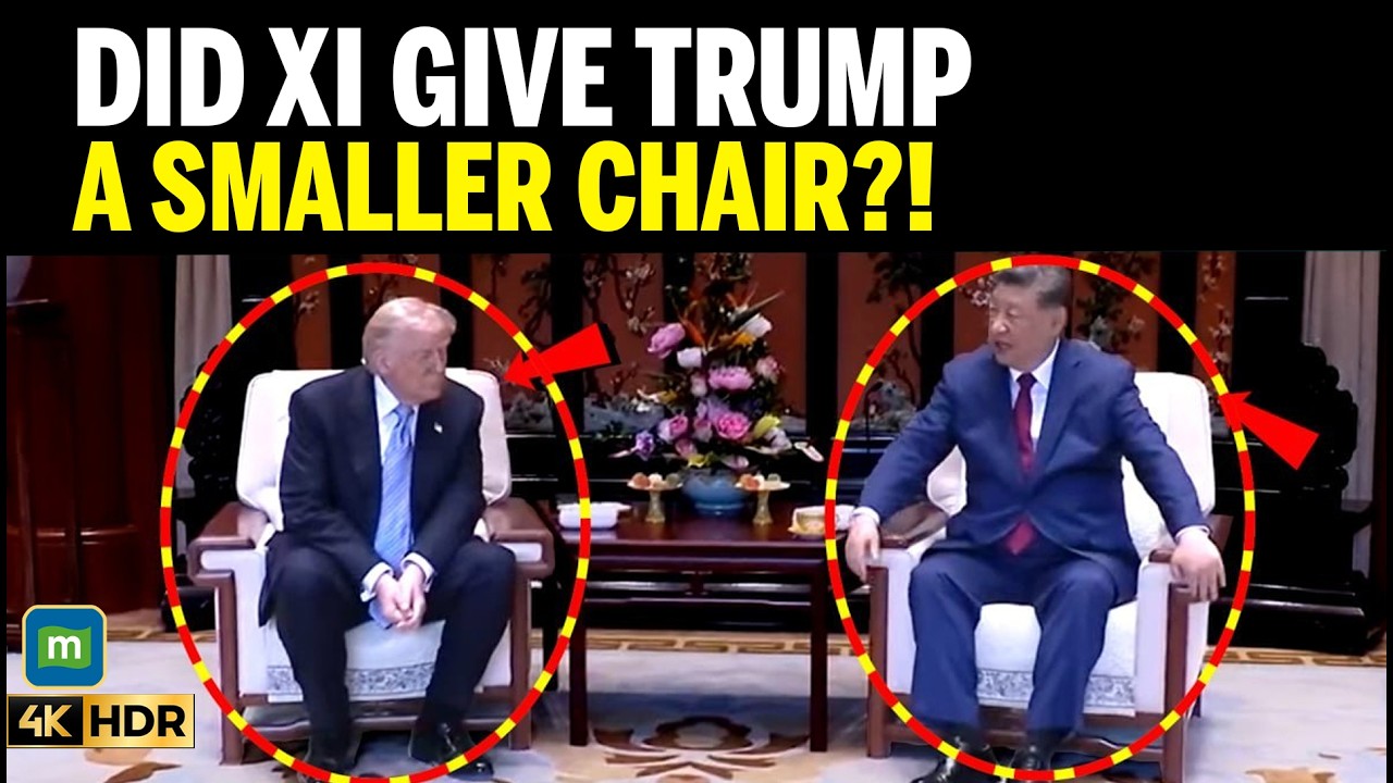 Trump-Xi Meeting Video Goes Viral As Chair Height Sparks Speculation During China Talks cover art