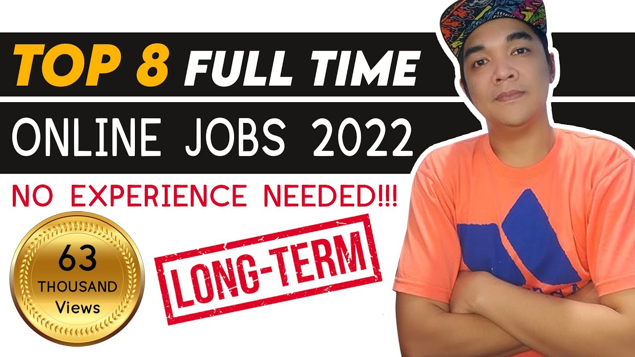 Top 8 Online Jobs No Experience Needed Full Time Work From home For Beginners Philippines cover art