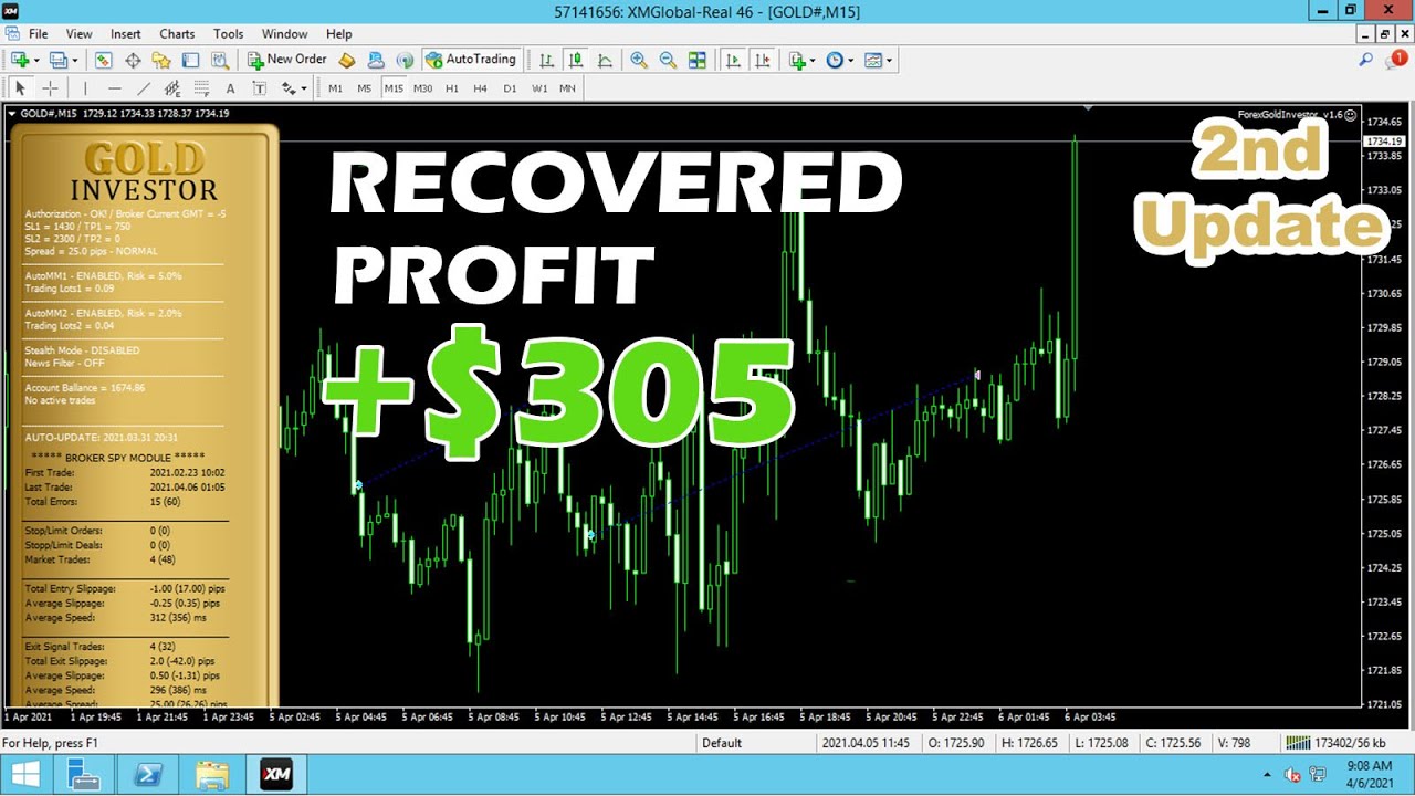 Forex Trading Robot (Gold Investor) 2nd Update - 1 Month and 2 Weeks Auto Trading cover art