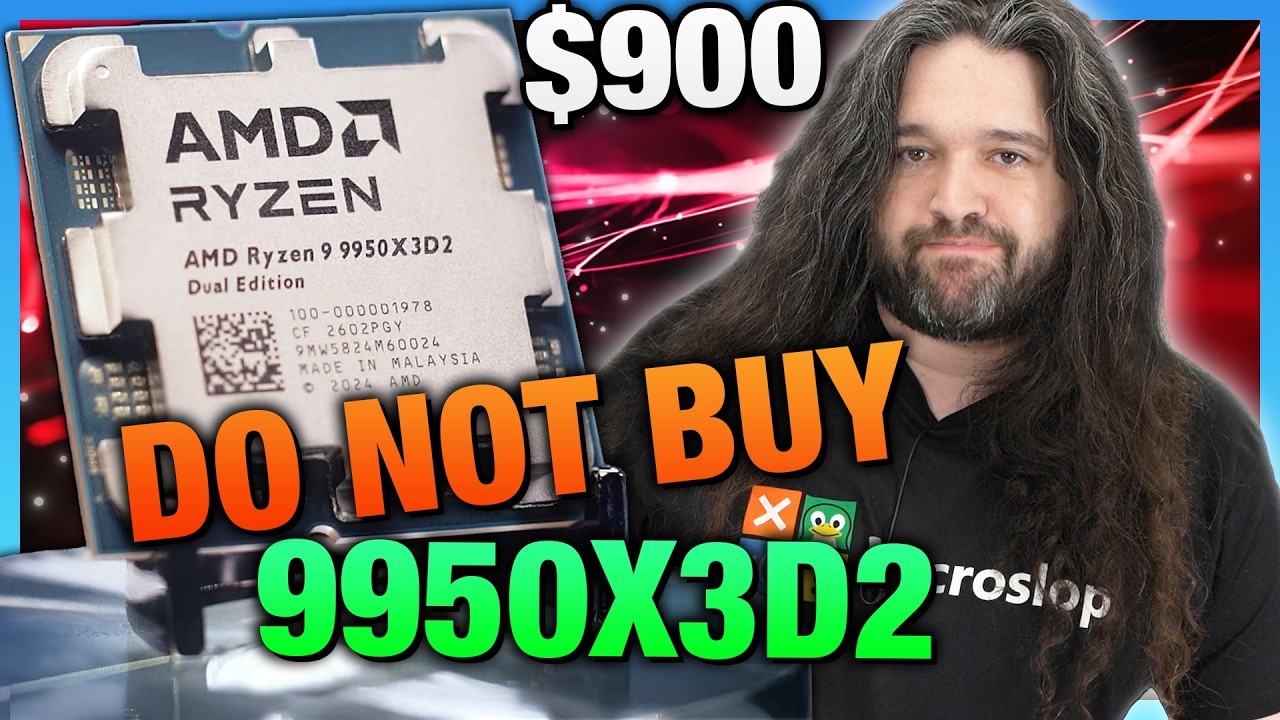DO NOT BUY: AMD Ryzen 9 9950X3D2 CPU Review & Benchmarks | 24 Charts in 24 Hours cover art