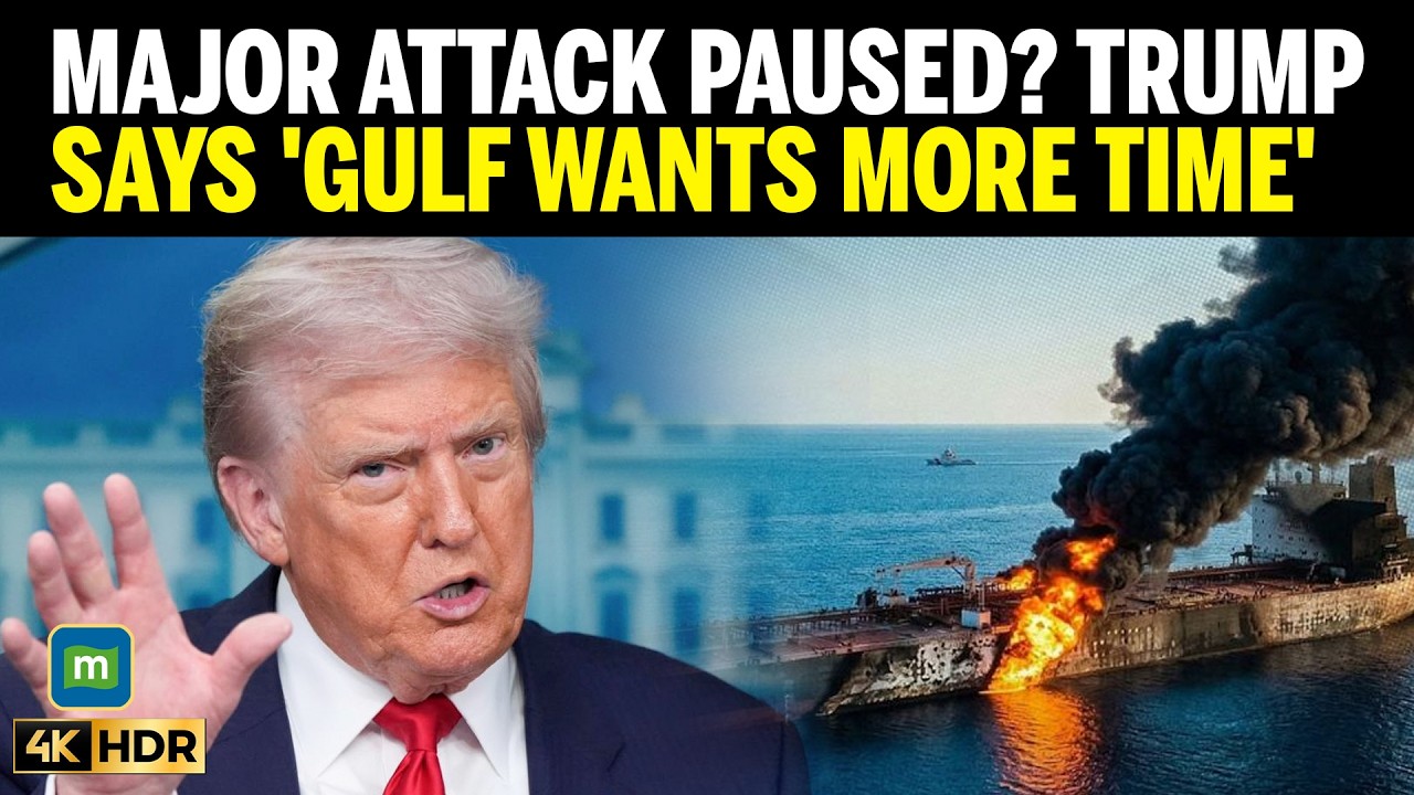 NO STRIKE ON IRAN? Trump Says Gulf Leaders Demanded More Time For Negotiations | World News cover art