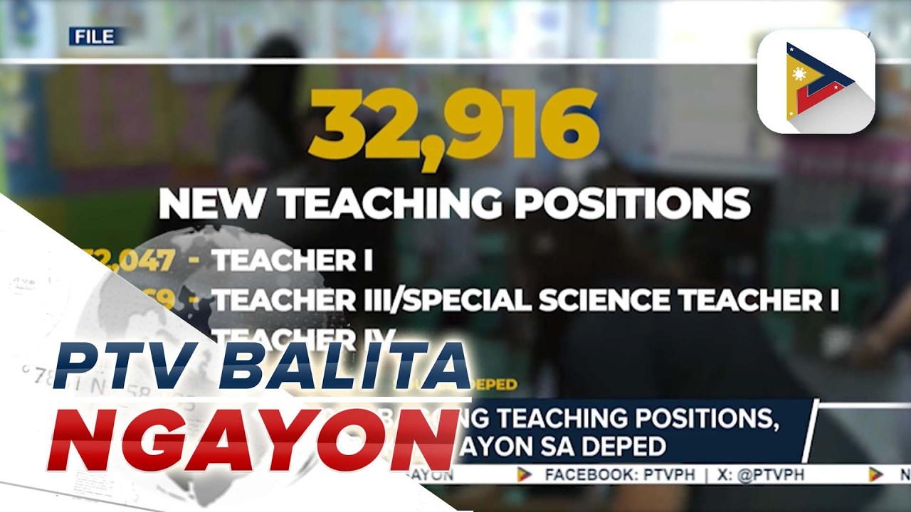 Halos 33,000 bagong teaching positions, bubuksan ayon sa DepEd cover art