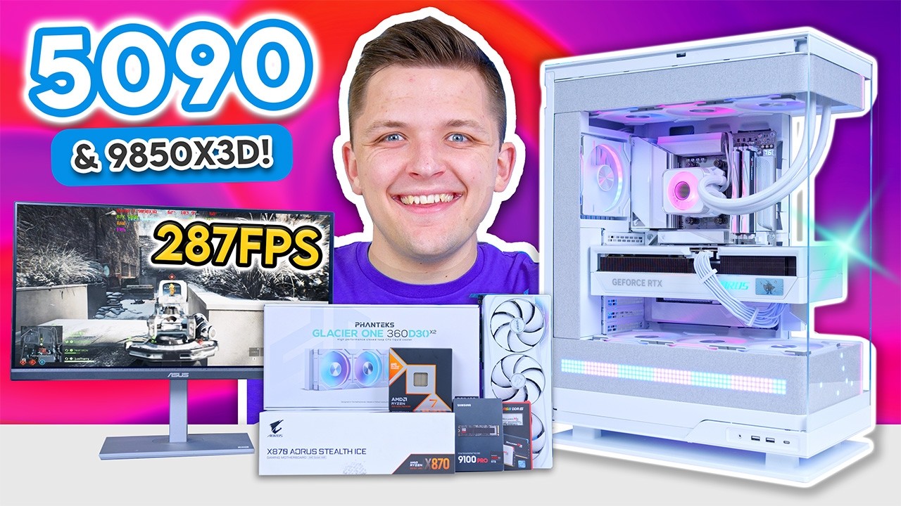 Building an INSANE Ryzen 9850X3D & RTX 5090 Gaming PC Build! π cover art