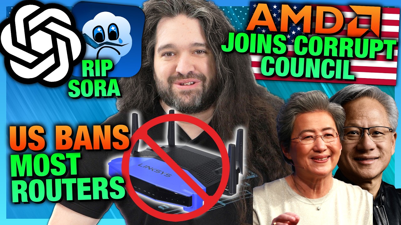 HW News - US Bans Most Routers - Shortage Likely, AMD Joins Corrupt Council, CPU Price Hike cover art