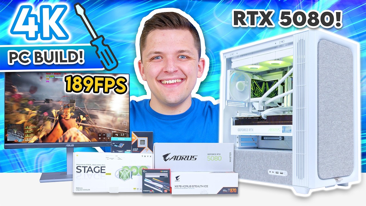 RTX 5080 & Ryzen 9850X3D Gaming PC Build! 😍 [ft. TRYX Stage Cooler!] cover art