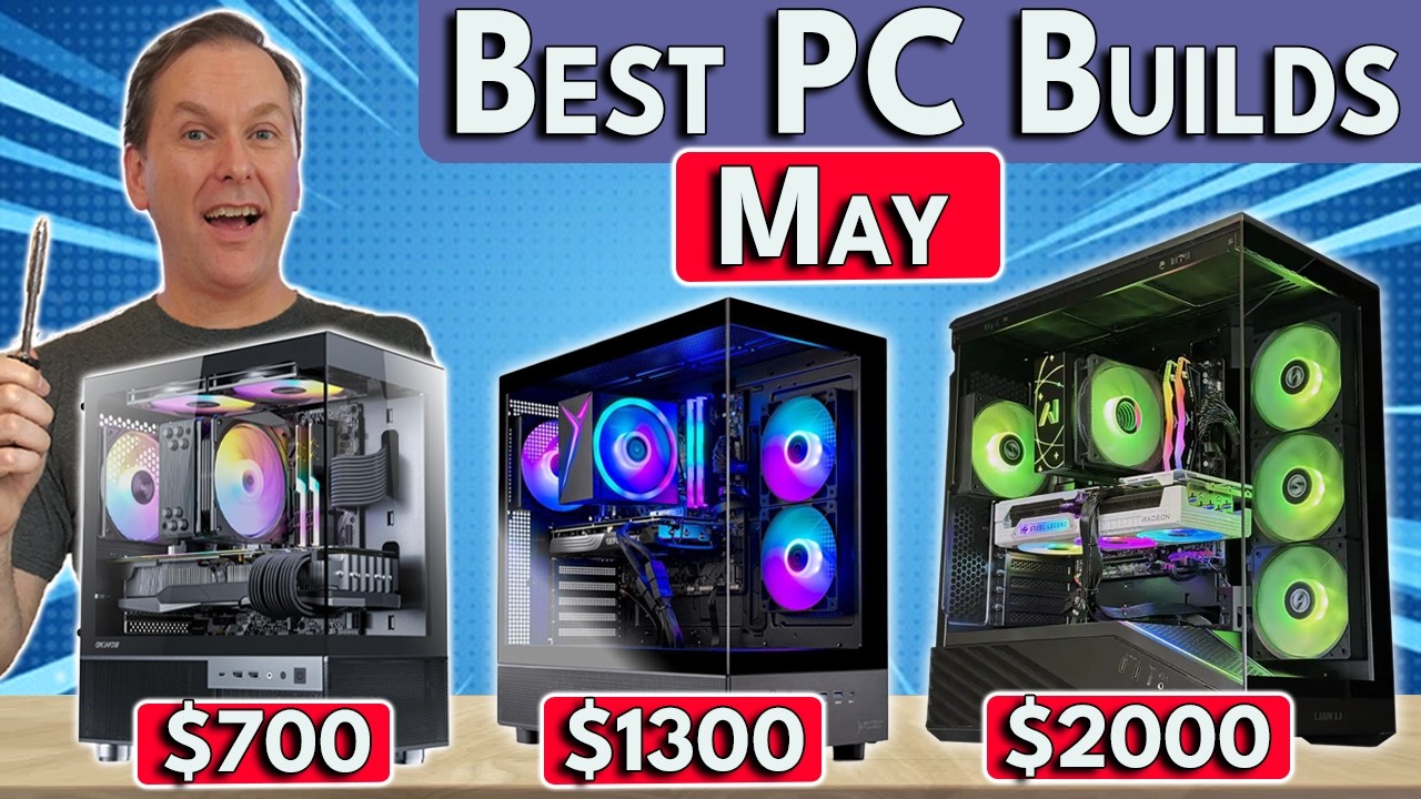 Best Gaming PC Builds Right Now! 🛑 $700 / $1300 / $2000 PC Builds cover art