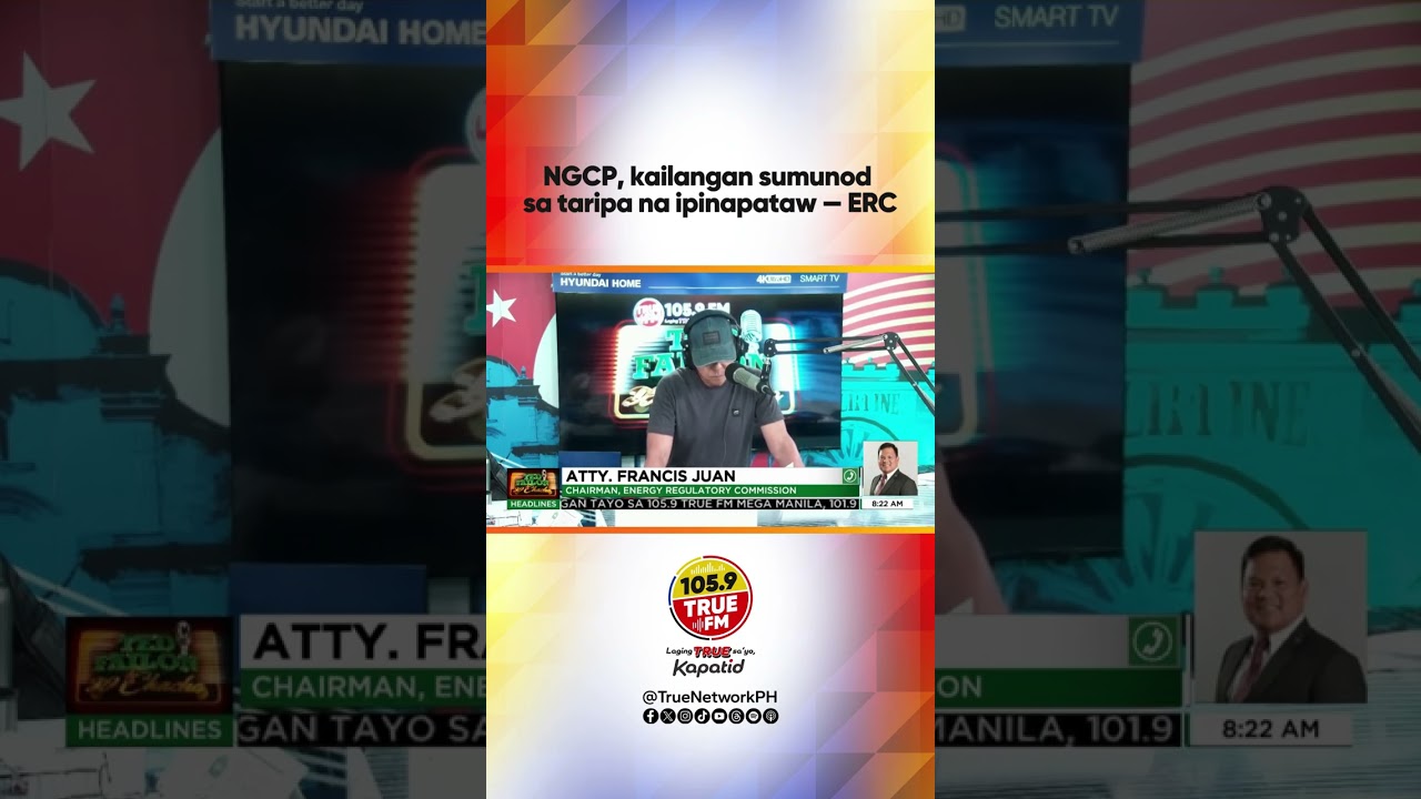 NGCP, kailangan sumunod sa taripa na ipinapataw — ERC | Ted Failon & DJ Chacha cover art