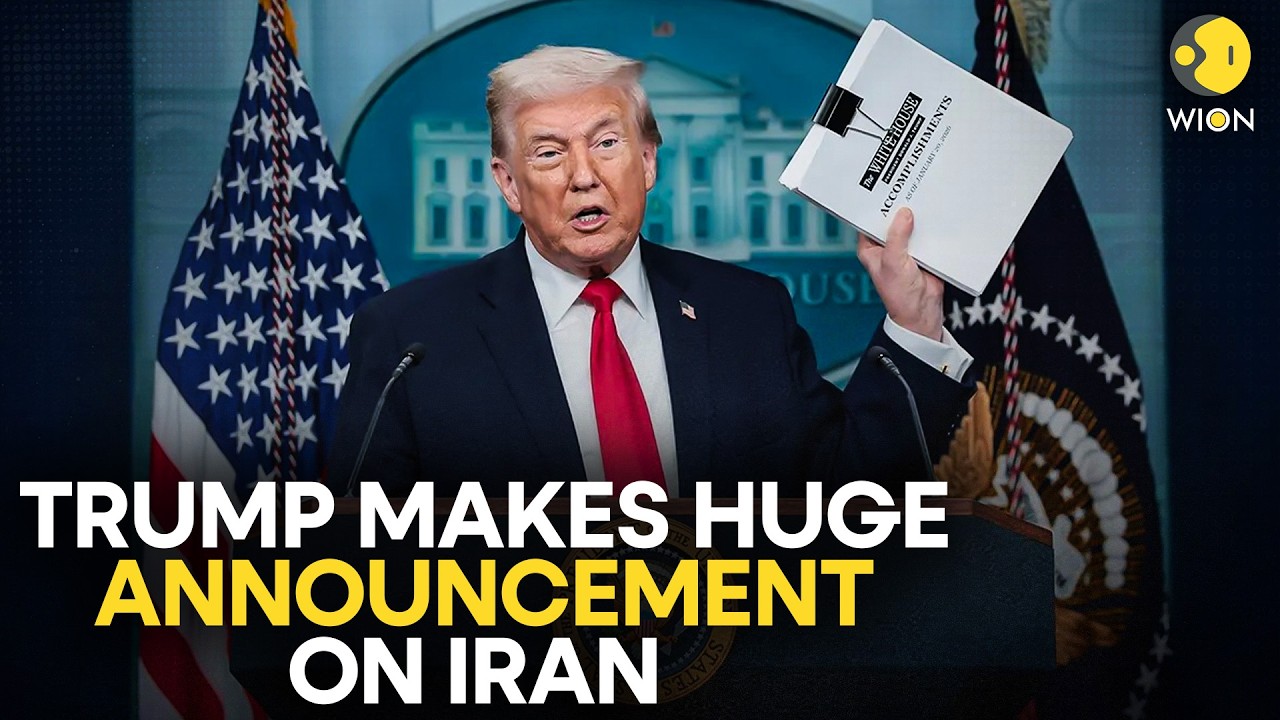 US-Iran War: Trump Makes Big Iran Announcement, Says 'We Won’t Let Iran Have Nuclear Weapons' | WION cover art