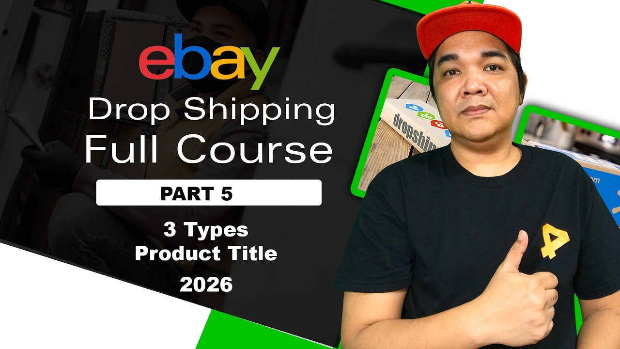Part 5 eBay Dropshipping 3 Types Of Product Title Online Jobs For Beginners cover art