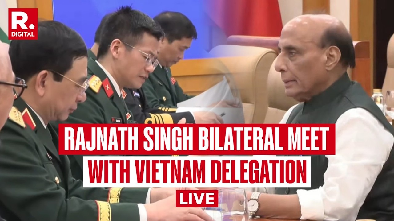 LIVE: Rajnath Singh Holds Bilateral Meeting With Vietnamese Delegation | Defence Cooperation | India cover art