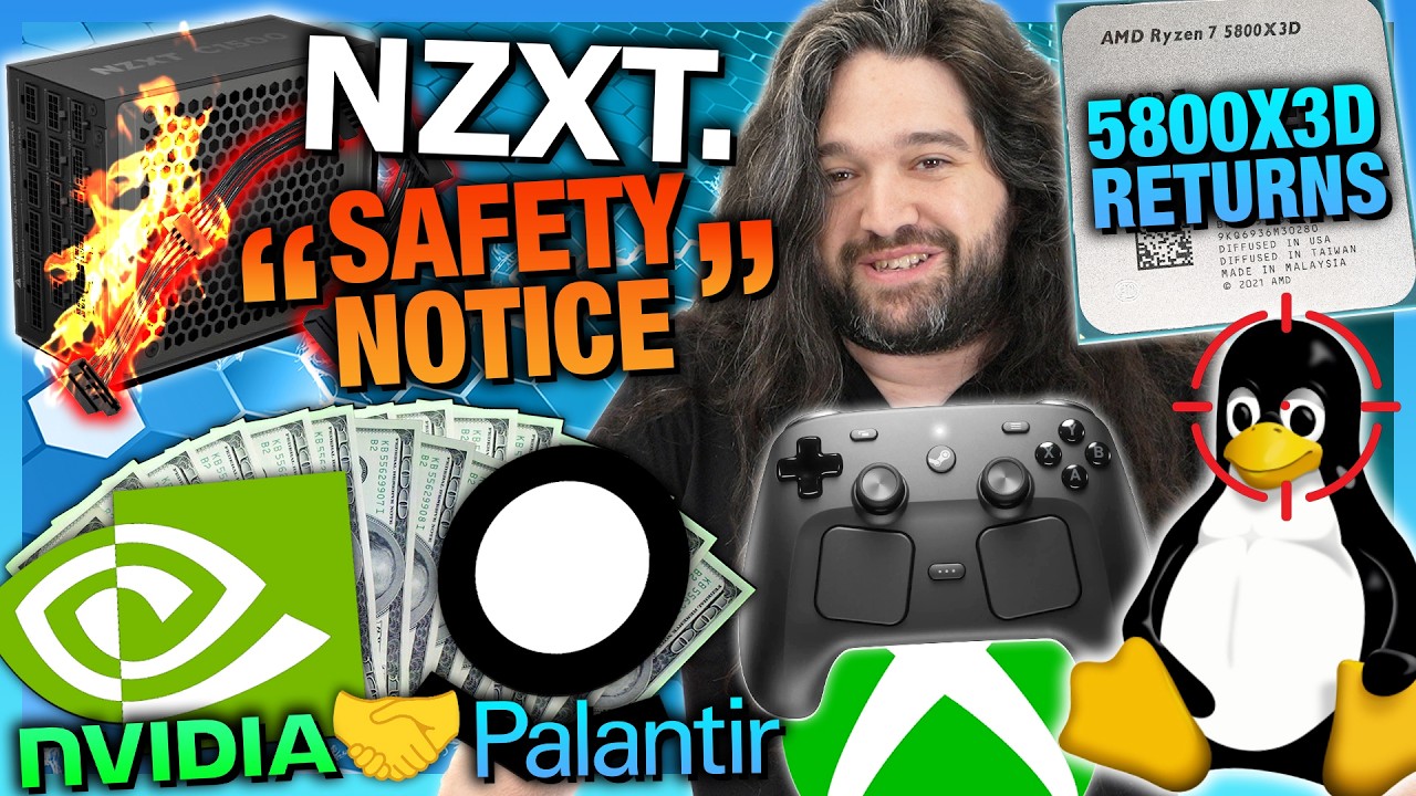 HW News - Major Linux Vulnerability, Steam Machine Import, NZXT Safety Issue, 5800X3D Return cover art