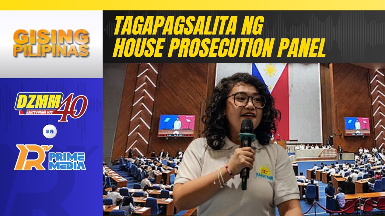 Rep. Co, itinalaga bilang isa sa mga tagapagsalita ng House prosecution panel | Gising Pilipinas cover art