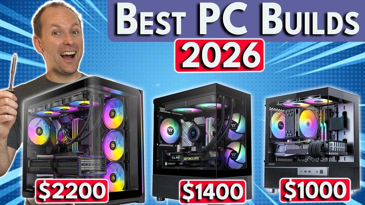 Best Gaming PC Build 2026  $1000 / $1400 / $2500 | Best PC Build 2026 cover art