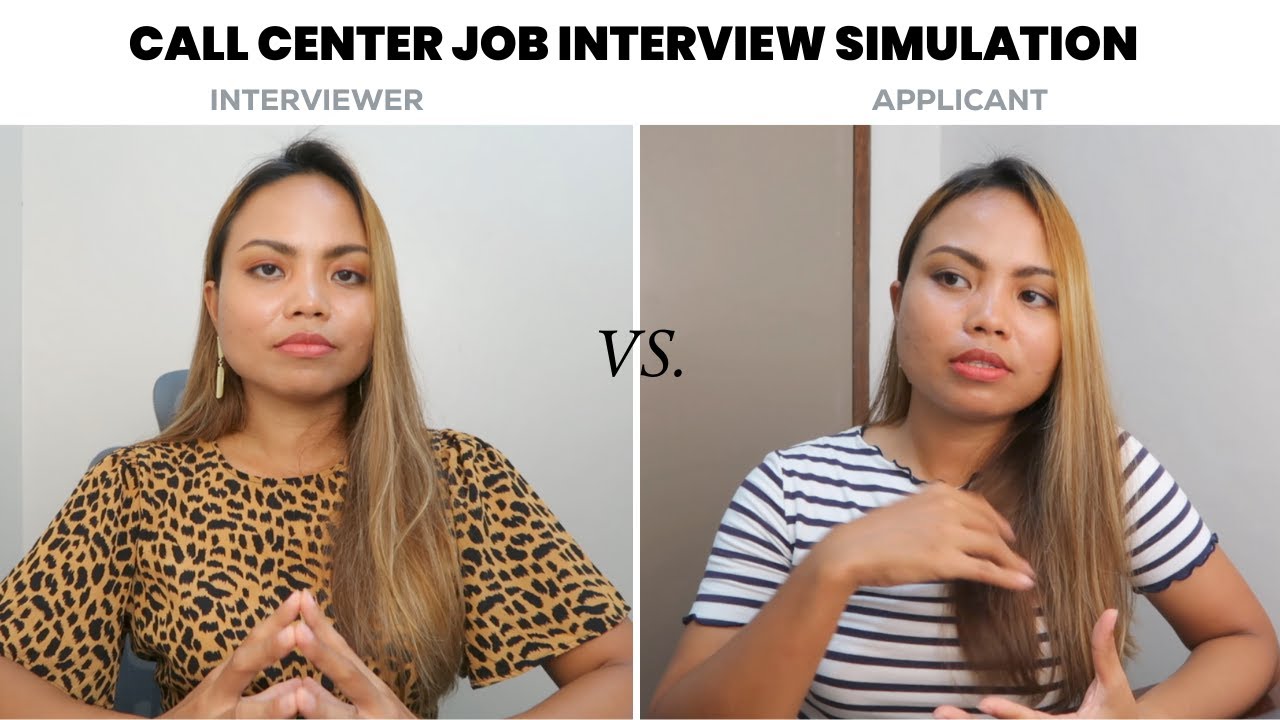 Mock Job Interview | College Dropout, No Call Center Experience