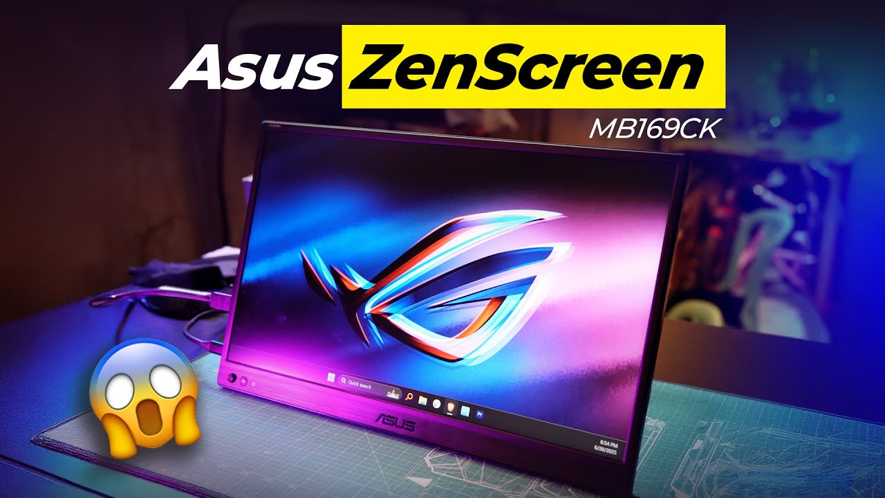 How to use a Portable Monitor for Dual Screen Productivity | ASUS ZenScreen MB169CK Review 2025 cover art