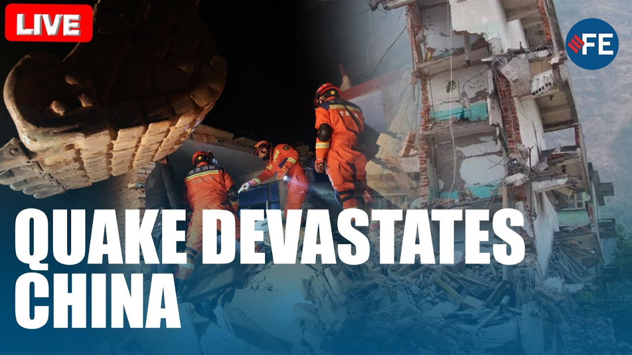 China Earthquake LIVE | Roads Buildings Destroyed | Scary Videos On CAM | China LIVE | World News cover art