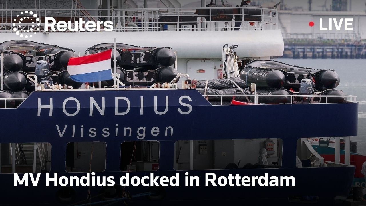 LIVE: MV Hondius docked in Rotterdam cover art