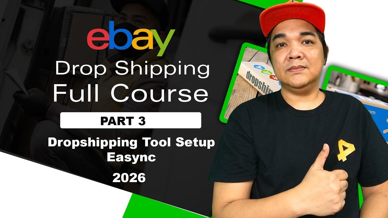 Part 3 eBay Dropshipping Tool Setup Easync Online Jobs For Beginners cover art